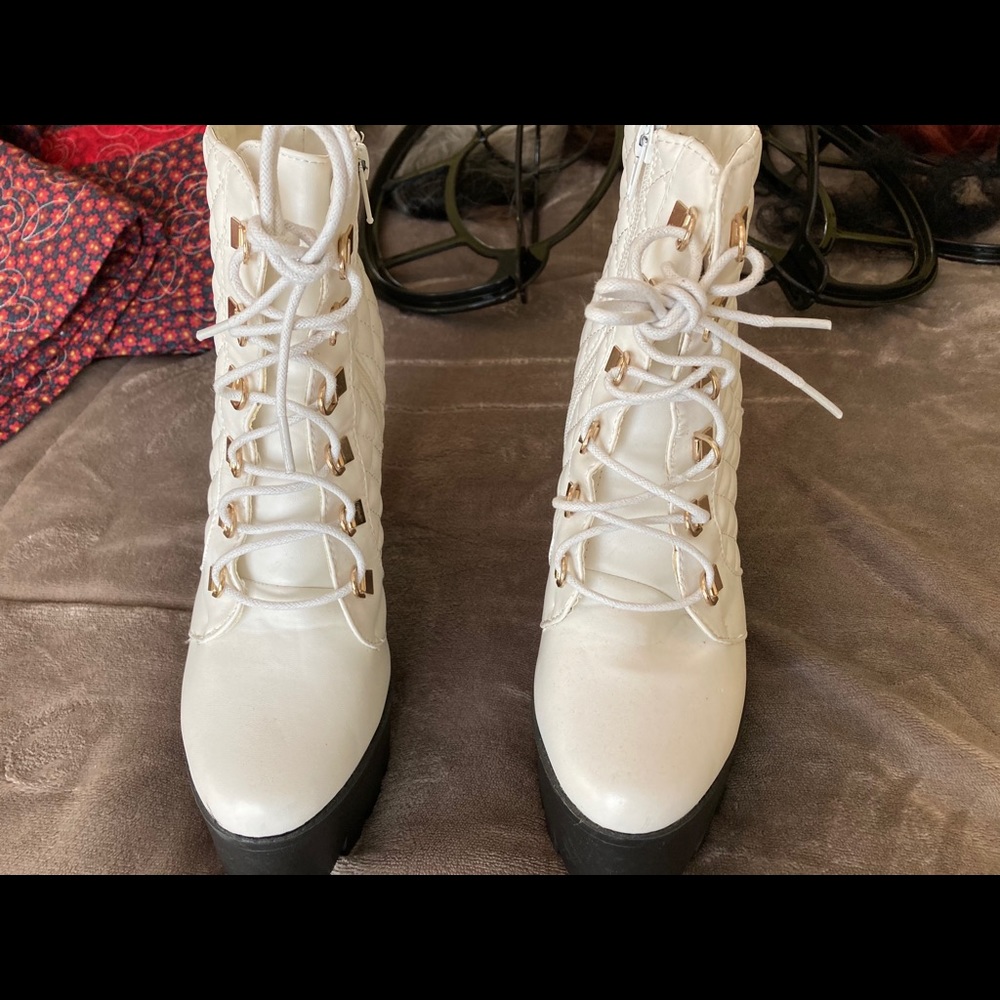 Disco Platform Boots. 5 inch heels